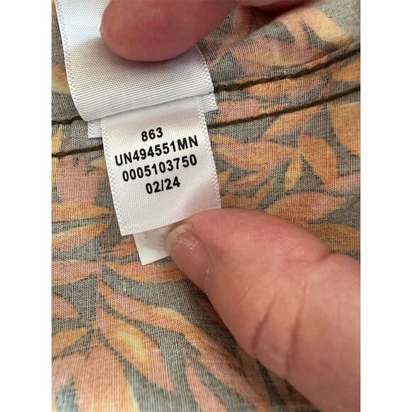 14th & Union Men's Trim-Fit Graphic Print Short Sleeve Shirt L Multicolor - Picture 7 of 8